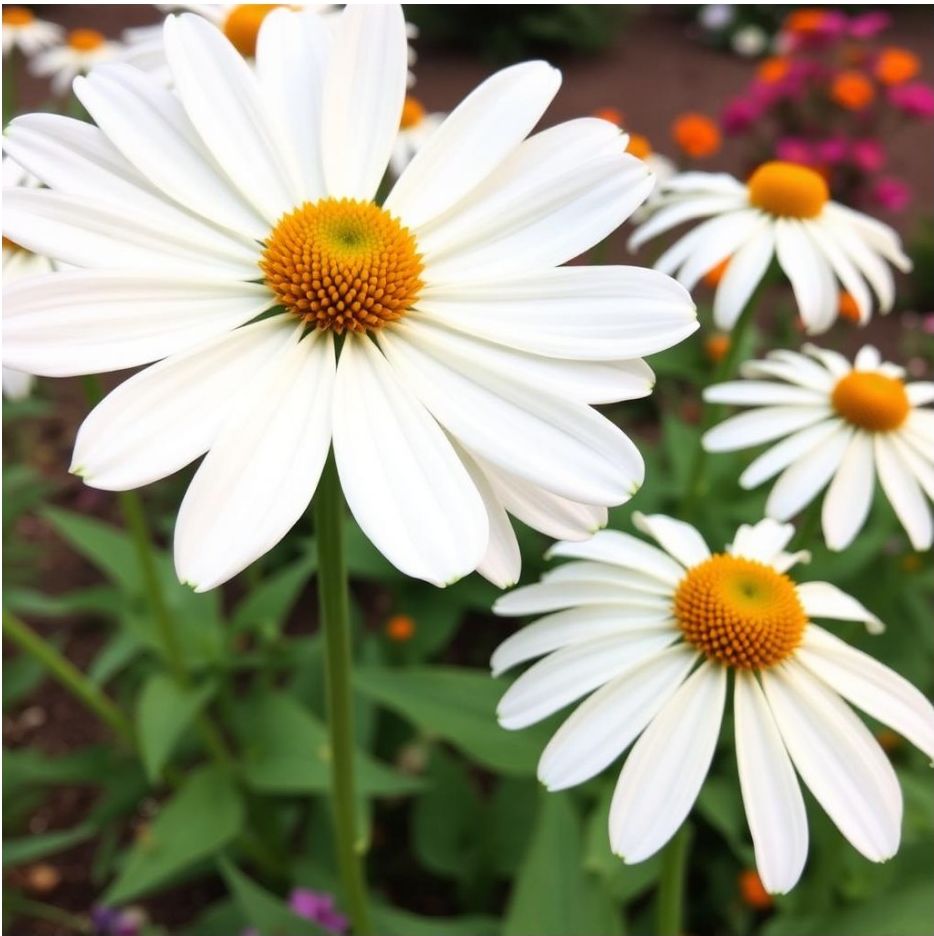 White coneflowers